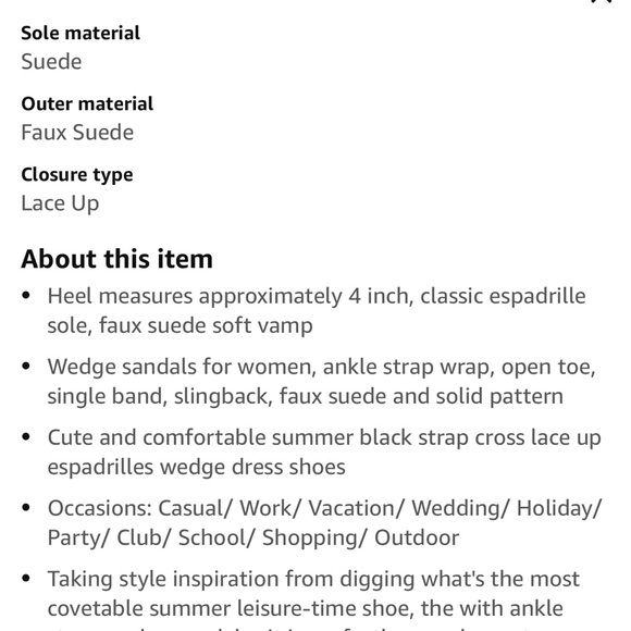 Woman’s Platform lace up wedge size 8 - Picture 5 of 5